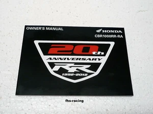 original HONDA CBR 1000 RR , SC59 , Fireblade , Fahrerhandbuch , OWNER`S MANUAL  - Bild 1 von 3