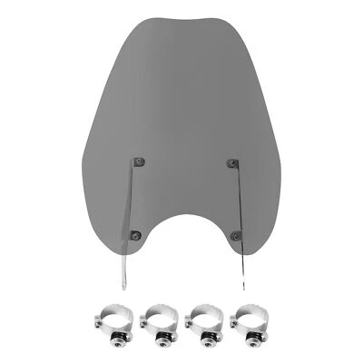Smoke Windshield 49mm Clamps Fit For Harley Low Rider Street Bob FXBB 2018-2024 - Image 1 of 4