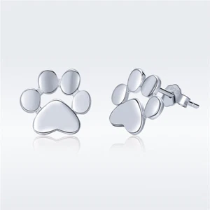 NUEVOS Auténticos Pendientes de Plata Esterlina 925 SS 925 Dow Paw SCE407 - Imagen 1 de 3