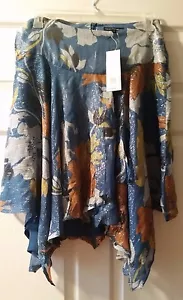 NWT French Connection $148 Asymmetrical Size 10 Multicolor Skirt - Picture 1 of 3