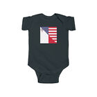Maltese American Flag Baby Bodysuit | Malta USA Newborn