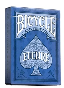 Bicycle Euchre Card Game, Light Blue/Dark Blue, Decks, Scoring Cards PACK OF 2 - Picture 1 of 9