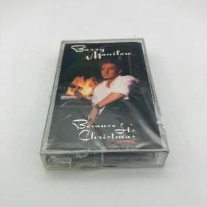 Barry Manilow "Because Its Christmas" Cassette Tape 1990 Arista Records - Picture 1 of 2