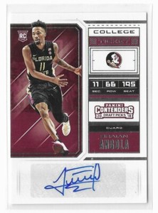 Braian Angola 2018-19 Contenders Draft Picks Autograph Rookie #89 Florida State
