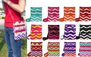 Bolso bandolera mensajero estampado Chevron bolso bandolera hipster bolso de hombro de compras - Imagen 1 de 16