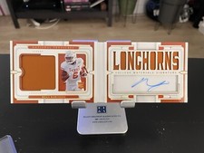 2023 National Treasures Collegiate Bijan Robinson RC Auto Booklet Gold /49