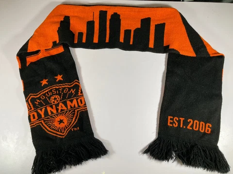 Houston Texas Dynamo 2006 City Buildings Orange Soft Winter Scarf Neck Blanket Cover