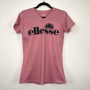 Womens ELLESSE Casual Gym Run Actiwear V-Neck Top Size UK 12 - Picture 1 of 12