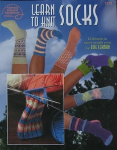 Learn to Knit Sock 12 Knitting patterns American School of Needlework 24 pg Book - Picture 1 of 2