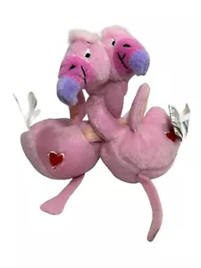 Flamingo Hugging Couple Valentine Pink Love Stuffed Mini Plush NWT GMA 2003 - Picture 1 of 7