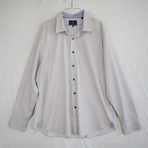 Con.Struct Shirt Mens 2XL Slim Fit 4-Way Stretch Button Up Polka Dot Long Sleeve - Picture 1 of 6