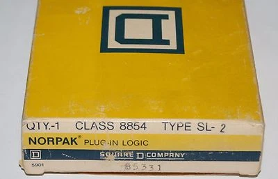  SQUARE D 8854 SL-2 Norpak Plug In Logic Module 8854SL2 4 Input Nor 8 Pack Symax - Image 1 of 2