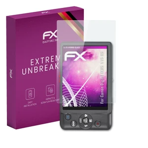 atFoliX Glass Protector for Canon Digital IXUS 115 HS 9H Hybrid-Glass - Picture 1 of 8