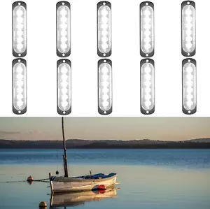 Boat Interior Lights LED Marine Courtesy Lights IP68 Waterproof for Deck Transom - Picture 1 of 12