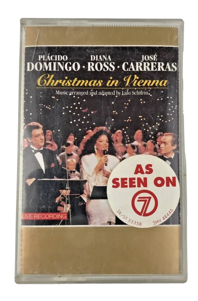 Christmas In Vienna (Placido DOMINGO) (Diana ROSS) (Jose CARRERAS) Cassette Tape - Image 1 of 4