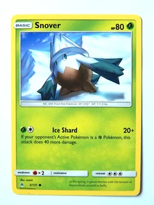 Tarjeta de juego de cartas coleccionables Pokémon Snover 3/131 casi nueva Forbidden Light 2018 ENG hierba común - Imagen 1 de 2