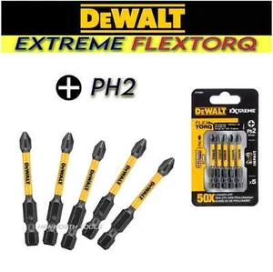 DeWALT Kreuzschlitz PH2 Schraubendreher Bits Set 5tlg Impact 50mm 2" Zoll - Bild 1 von 1