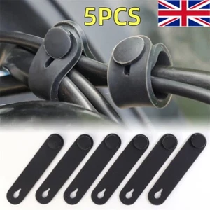 5Pcs Motorcycle Rubber Bands Straps For Frame Securing Cable Ties Wiring Harness - Picture 1 of 22