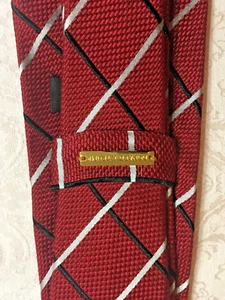 Donald J Trump Signature Collection Krawatte rot mit schwarzen & silbernen Streifen Goldbarren - Bild 1 von 4