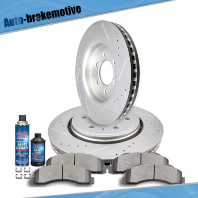 FRONT ROTORS + BRAKES PADS FOR 2010-2020 LINCOLN NAVIGATOR FORD F-150 EXPEDITION - Imagem 1 de 4