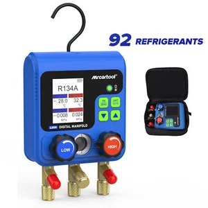 Refrigeration Digital Manifold Gauge HVAC AC System Vacuum Pressure Leakage Test - Picture 1 of 13