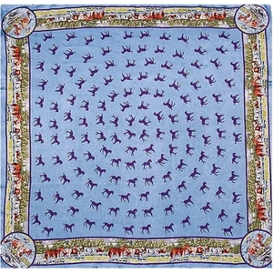 Wyoming Traders Wild Rag Pony Mädchen Cowgirl Pferd blau Seidentuch - 34,5" - Bild 1 von 1