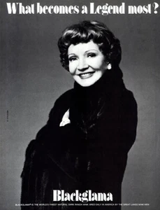 1978 Blackglama: Claudette Colbert Vintage Print Ad - Bild 1 von 1