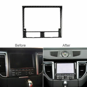 Carbon Fiber Inner GPS Navigation Panel Cover Trim Fit For Porsche Macan 2014-19 - Bild 1 von 7