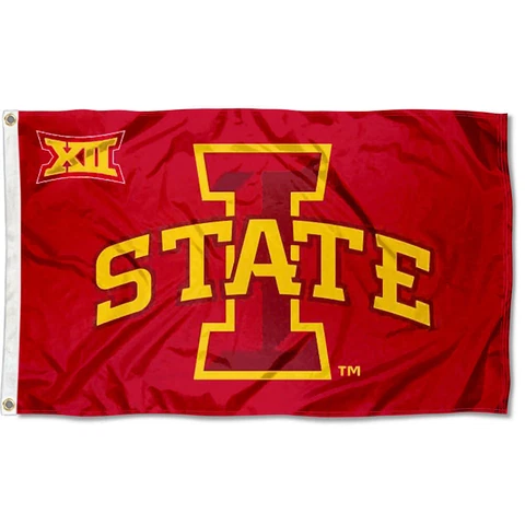 Iowa State University ISU Big 12 Flag 3x5 Banner Cover