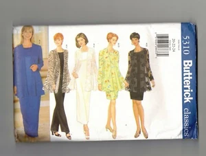 BUTTERICK 5310 20-22-24 JACKET TOP DRESS AND PANTS NEW UNCUT VINTAGE - Picture 1 of 2