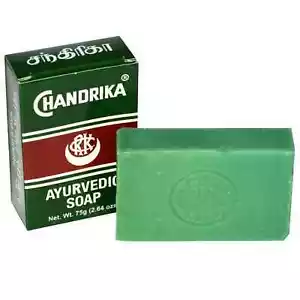 Herbal Chandrika Ayurveda Green Soap 75g Cleanse Aura of Negative Astral Energy - Picture 1 of 3