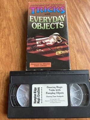 🎄Amazing Magic Tricks with Everyday Objects VHS  Dave Hudspath - Image 1 of 3