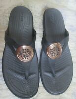 $99 NWT CROCS SATELY WOMEN HIGH WEDGE HEEL SUMMER HOLIDAY SANDALS Size 10 & 11