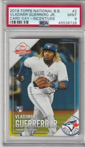 2019 Topps National Baseball Card Day Vladimir Guerrero Jr Rookie # 2 PSA 9 - Picture 1 of 2