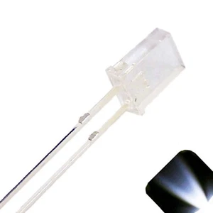 5x2x5x7mm Rechteckige LEDs Cool Klar Weiß LED Quadratisch x 2 5 7 - 7x5x2mm - Bild 1 von 3