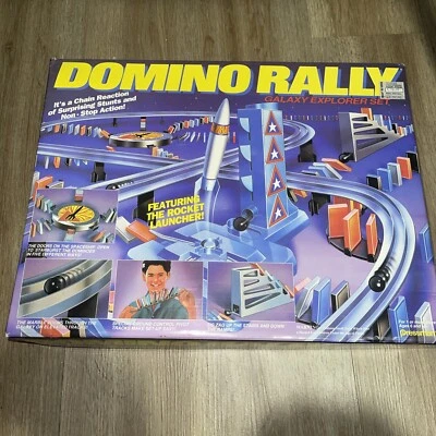 Pressman Domino Rally Galaxy Explorer Set with Box Vintage 1993 Game NICE - Image 1 of 4