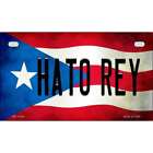 Hato Rey Puerto Rico State Flag Novelty Metal Motorcycle Plate MP-11400