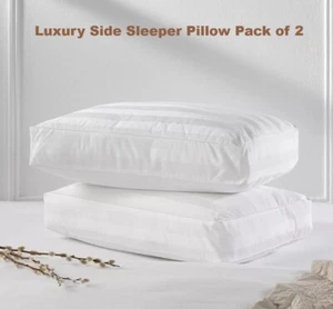 Coccoledown 100% cotone testa collo spina allineamento lusso letto laterale 2 cuscini - Foto 1 di 8
