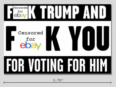 ACORN TACTICAL F**k Trump Sticker Political Anti-MAGA 3.75" Vinyl Decal