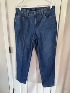 Talbots Damen blau einfach schmeichelhaft 5 Taschen Denim Jeans Größe 12 - Bild 1 von 11