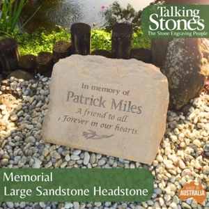 Natural Sandstone Memorial Marker - Picture 1 of 16
