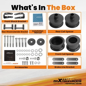 3'' Kit d'entretoise de levage for Jeep Wrangler JK 2007-2018 Arrière Avant - Picture 1 of 7