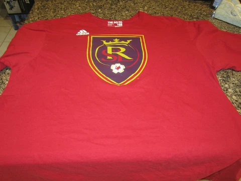 Real Salt Lake MLS Soccer T-Shirt - Red - XL - Adidas Cover