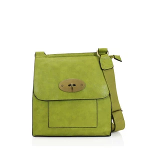 Ladies Flap Design Metal Twist Lock Crossbody Bag Women Shoulder Handbag 2020 - Picture 1 of 15