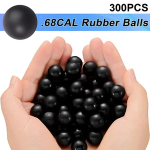 300 Gummibälle 0,68 cal Paintball Munition Training Übungsmarkierer für Umarex T4E - Bild 1 von 10