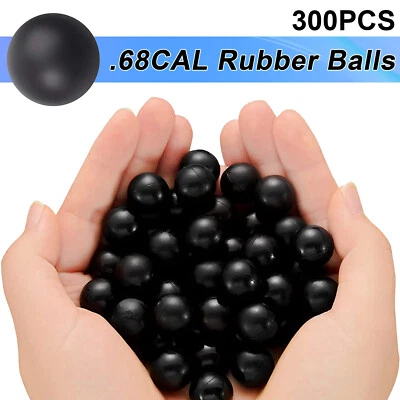 300 Gummibälle 0,68 cal Paintball Munition Training Übungsmarkierer für Umarex T4E - Bild 1 von 4