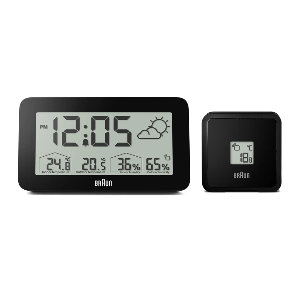 Braun BC13BP Weather Station Alarm Clock - Image 1 of 1