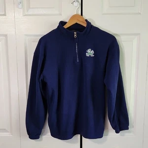 Pullover polar Notre Dame Fighting Irish para mujer azul 1/4 cremallera talla LG College - Imagen 1 de 11