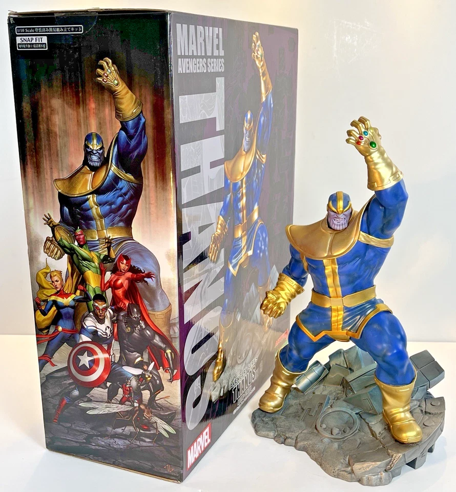 2019 THANOS ARTFX+ 11-ДЮЙМОВАЯ СЕРИЯ КОМИКСОВ MARVEL AVENGERS, полная в коробке, отличное состояние - Изображение 1 из 4