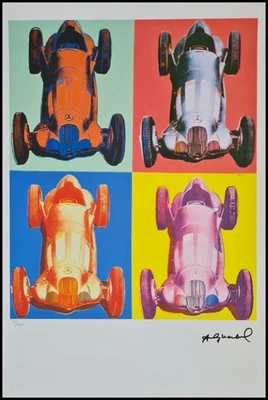 ANDY WARHOL * Mercedes W 125 * 57 x 38 cm * signed lithograph * limited # 35/100 - Bild 1 von 4